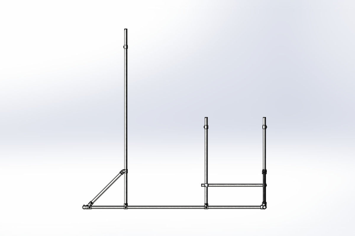 Galvanized Pipe Galvanised Steel Pull Up Bar Multi Functional Pull