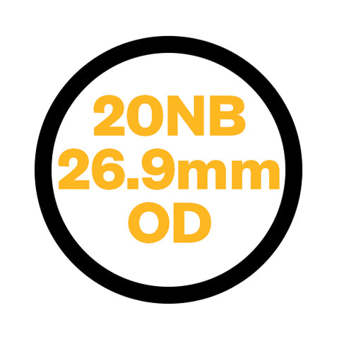 A27 - 27mm OD / 20mm(3/4")NB Tube Fittings