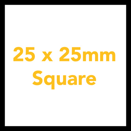 25 x 25mm Square
