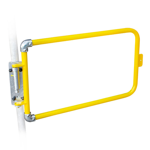 Safety yellow self closing swing gate