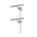 HRD - DDA Handrail Fixed To Post 2 Rails