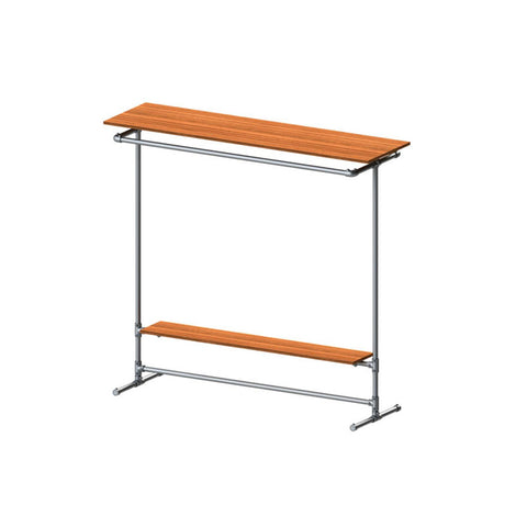 TC 905.1 "Jack & Daniel" Twin Clothes Rack 1.5m high x 1.5m long Frame TubeClamp Fitting by Solid Dynamics Australia