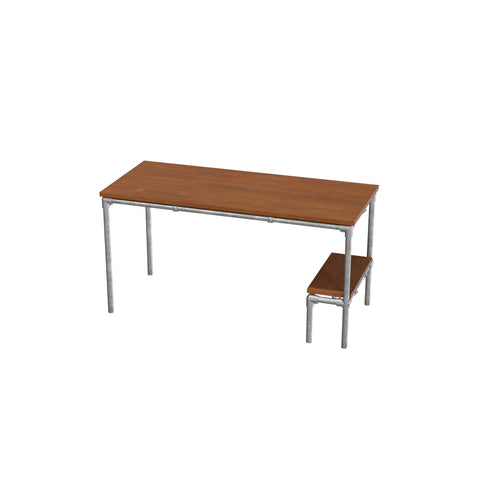 943 - Computer Desk Tube Frame Furniture Kit Single
