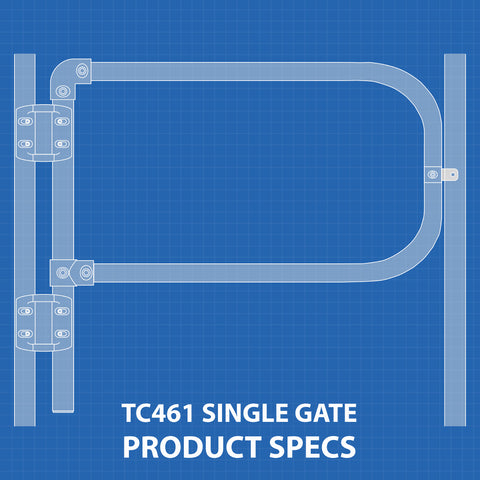 TC461 - Self Closing Single Gate Product Specs
