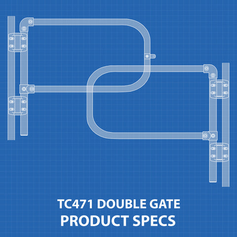 TC471 - Self Closing Double Gate Product Specifications