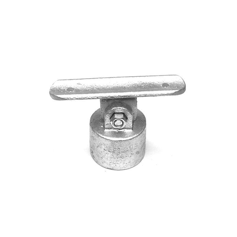 TC755 - DDA Swivel In-line Tee Galvanised Pipe Fitting – Tubeclamp AU