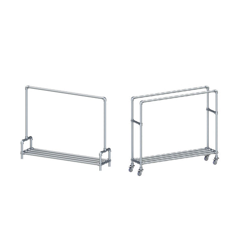 913 - Clothes Rack Gondola Side by Side