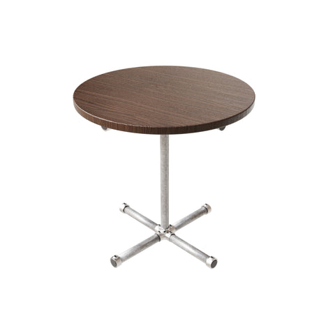 Small coffee table kit shown with wooden table, pipe and pipe joiners