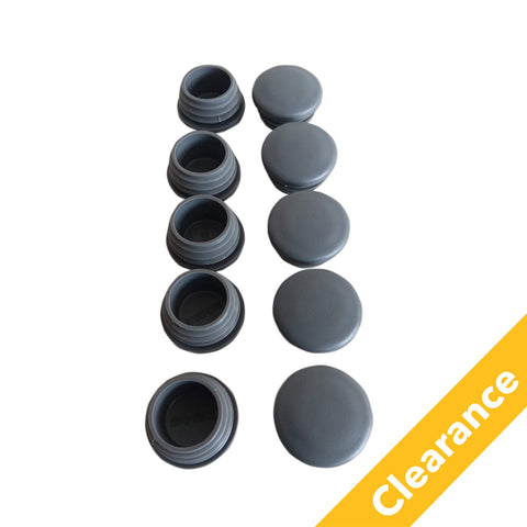 TC133DG - Grey plastic internal tube cap in group of 10