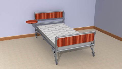 TC Bed 978 - Mobile Pipe Bed "Nathan" Render by Solid Dynamics Australia