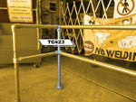 TC 423 - Corner Double Railing Stanchion TubeClamp Fitting In Use