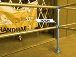 TC 424 - Three Junction Double Railing (2R) Stanchion Post Galvanized In Use