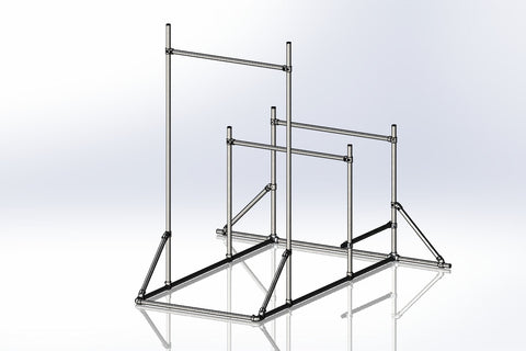  8113 - Pull Up Bar Strength Ninja Frame "Logan" Render
