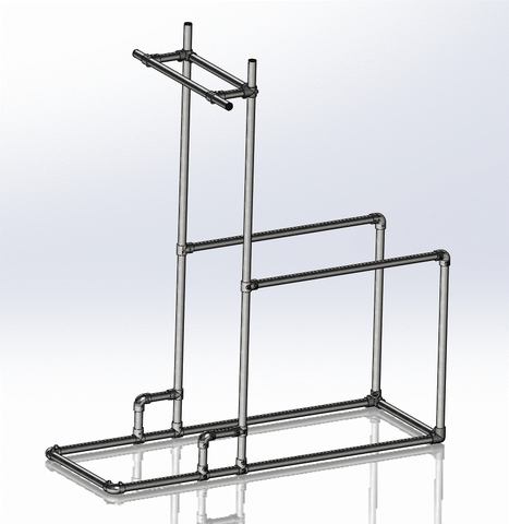 TC Fitness 8105 Pull Up Bar - Free Standing Strength Training Joe Render