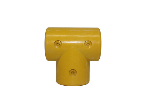 TC FRP 101D - Composite Tee for 50mm Round Tube TubeClamp Fitting Front