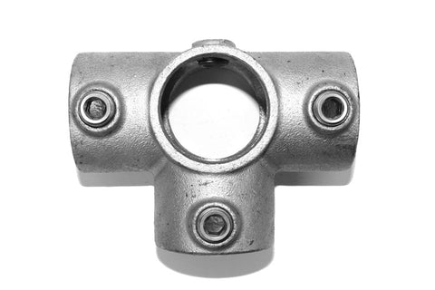TC 176 - Side Outlet Cross Tee TubeClamp Fitting Front