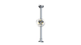 TC 424 - Three Junction Double Railing (2R) Stanchion Post Galvanized Render