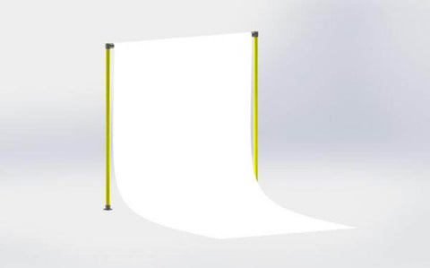 TC Project 505 - Photography Backdrop Stand (Frame Only) Custom Build TubeClamp Render
