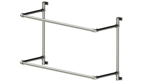 TC Project 883 - Wall Mounted Double Shelves Frame TubeClamp Render